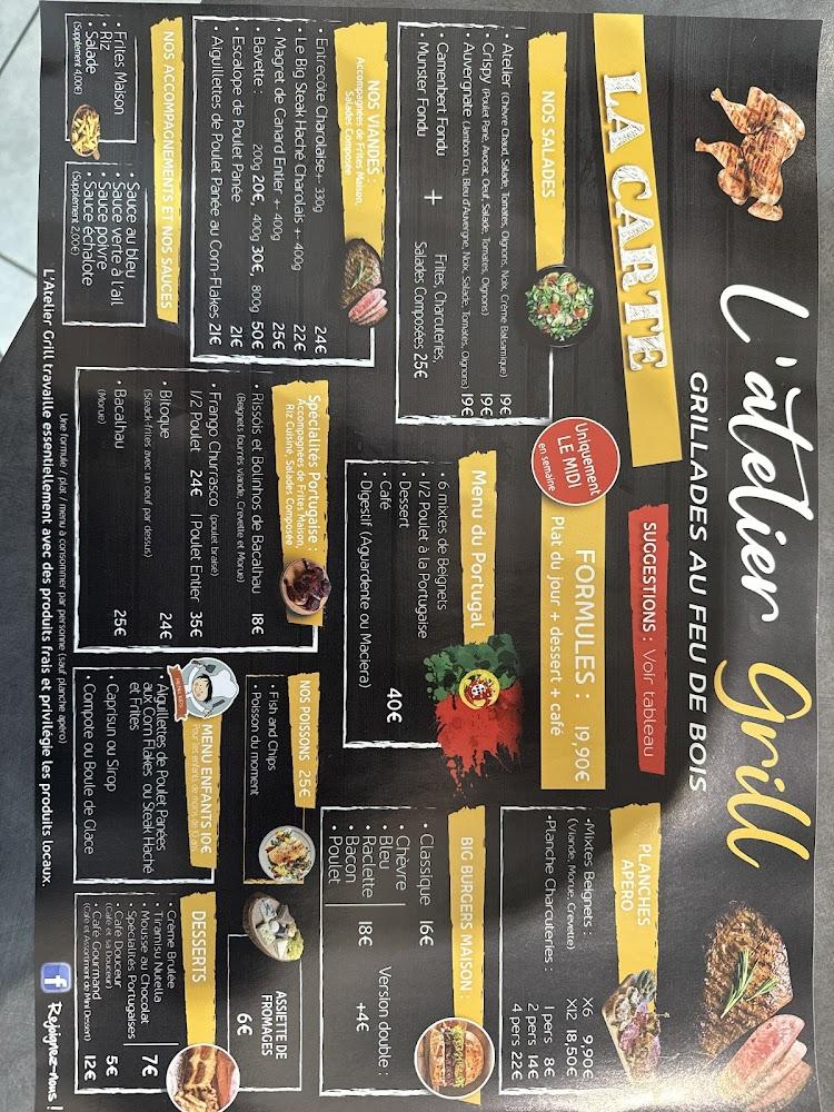 L'atelier Grill - Menu Image 1