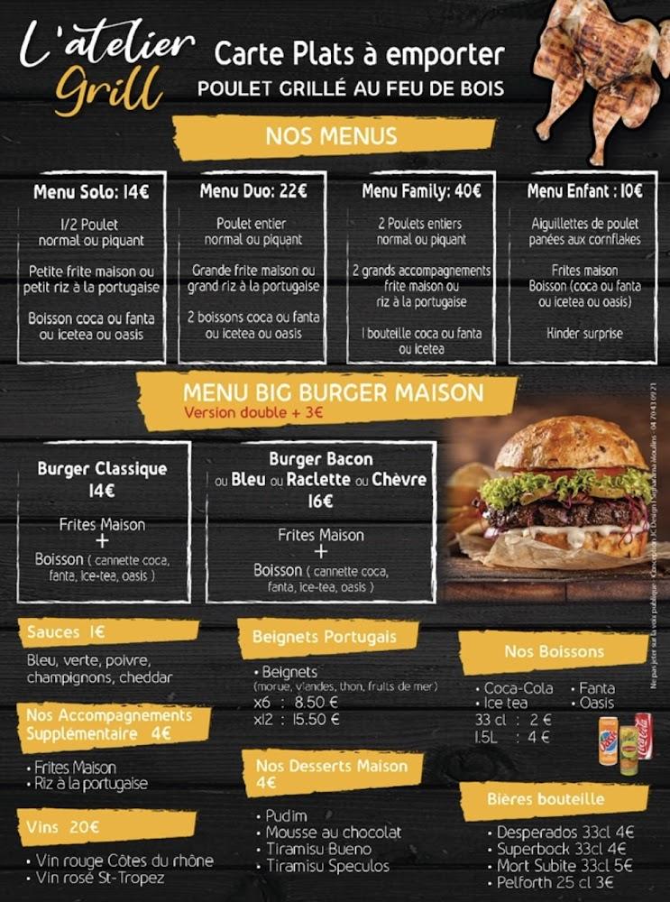 L'atelier Grill - Menu Image 2